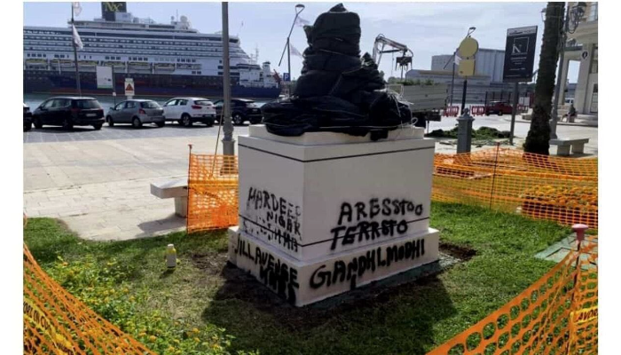 Mahatma Gandhi’s statue vandalised by Khalistanis in Italy, was scheduled to be inaugurated by PM Narendra Modi