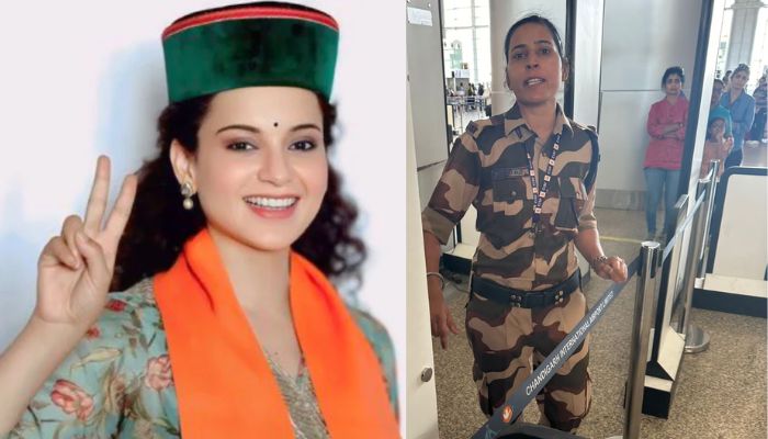 Female CISF constable attacks Mandi MP Kangana Ranaut at Chandigarh Airport for criticising farmer protests