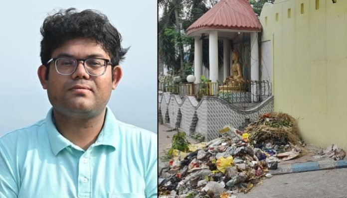 Twitter user says TMC goons dumped garbage outside housing society for voting BJP, party's General Secretary calls its 'revenge'
