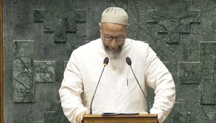 Asaduddin Owaisi raises pro-Palestine slogan inside Parliament while taking oath as an MP, defends it before media