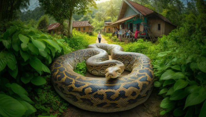 Woman swallowed whole by python in Indonesian village