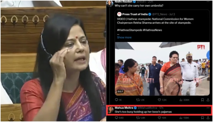 Delhi: NCW seeks FIR against Mahua Moitra, writes to Speaker Om Birla demanding action over ‘pajama’ remark against Rekha Sharma