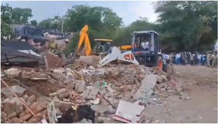 Uttar Pradesh: Bulldozer razes down illegal flower market set up in Lucknow affecting around 120 businesses, details