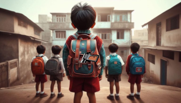 Bihar: 5-year-old Nursery student carries pistol to school and shoots a Class 3 student in Supaul, his father runs away with the weapon and his son