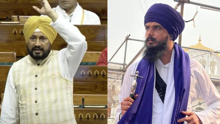 Congress party distances itself from party MP and former Punjab CM Charanjit Singh Channi’s support to Khalistani MP Amripal Singh in Lok Sabha, says the views are his own