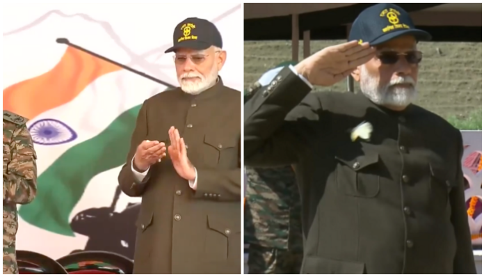 PM Modi in Kargil on the occassion of Kargil Vijay Diwas