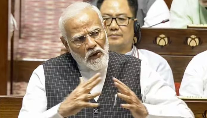 Stunned silence on crimes against women, claims of safeguarding constitution and Congress’ anti-Dalit mindset: PM Modi lambasts opposition in Rajya Sabha
