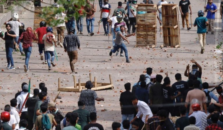 Indian high commission in Dhaka urges Indians in Bangladesh to stay indoors amid violent protests over quota in jobs