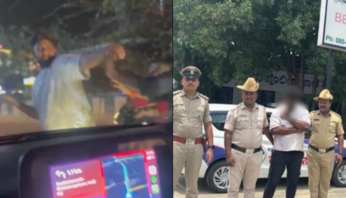 ‘Bacha andar hai’: Bengaluru couple screams for help as biker attacks them, accused arrested after breaking car glass and creating ruckus