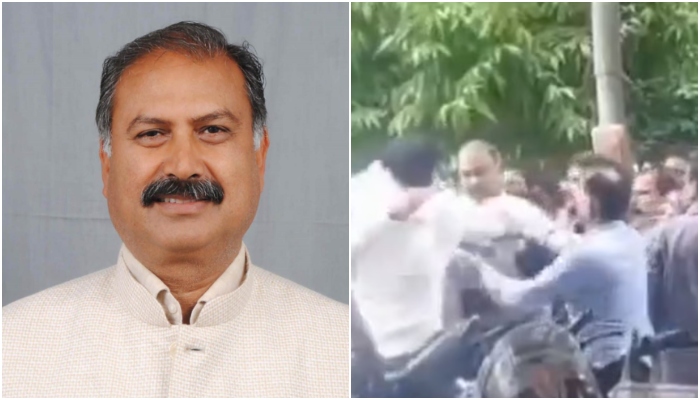 Rajasthan: Ex-CRPF jawan assaults Congress leader Rafiq Khan for allegedly harassing his wife, Congress workers thrash him badly before handing over to police