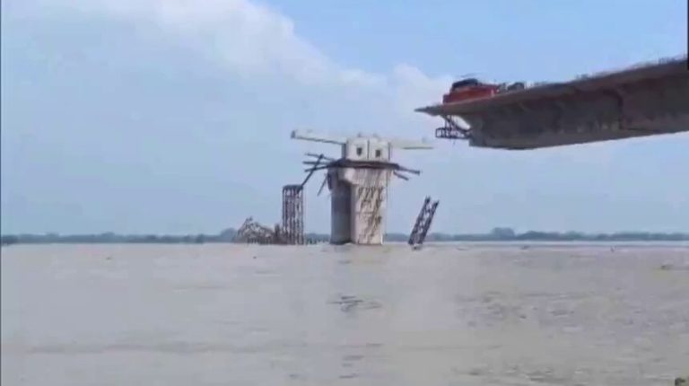 Bihar: Under-construction Sultanganj-Aguwani Ghat bridge collapses for third time in 2 years, Bridge Corporation clarifies already damaged part collapsed, no new construction going on