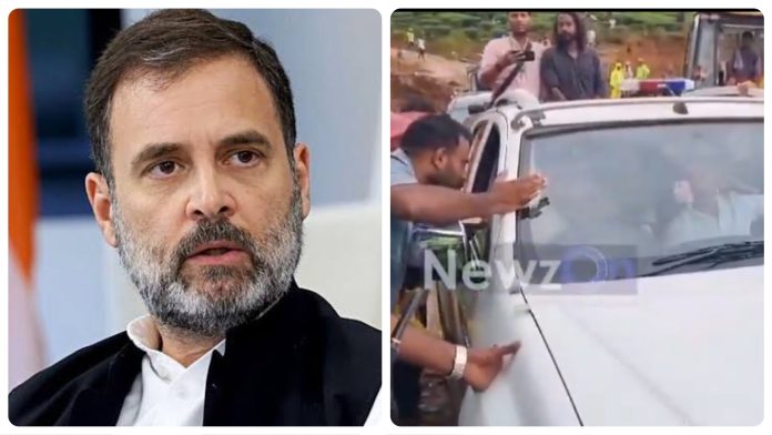 Rahul Gandhi wayanad protest