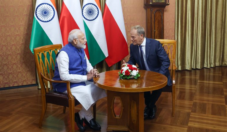 PM Narendra Modi and Polish PM Donald Tusk decide to elevate India-Poland bilateral relations to the level of a “Strategic Partnership” during PM Modi’s Poland visit