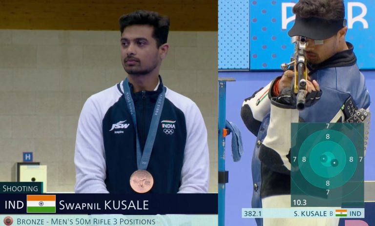 Paris Olympics 2024: India Shooter Swapnil Kusale wins bronze medal in men’s 50m rifle 3P event