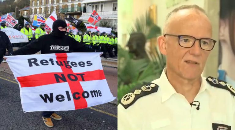 UK courts award jail sentences upto 38 months for anti-immigrant social media posts, Met Police chief threatens to arrest people even in other countries for online comments