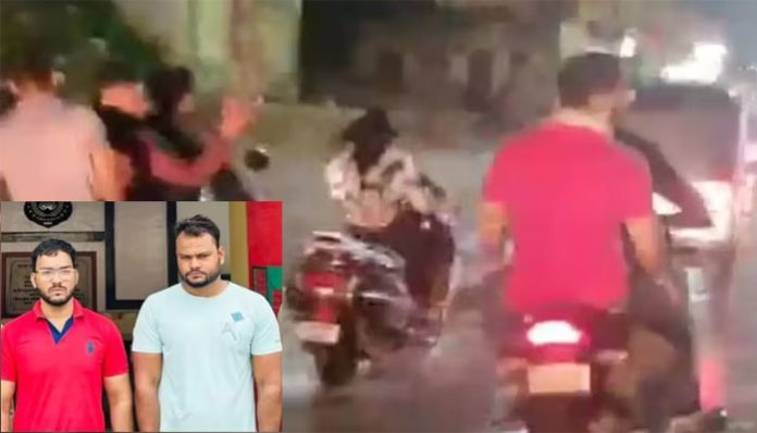 Mohammed Feroz and Mohammed Yusuf arrested for harrasing scooty-bound girl in Agra