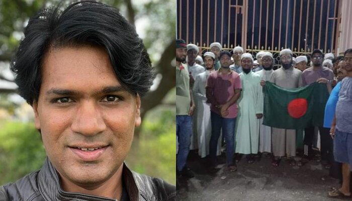 As visuals of Hindu homes getting burnt, temples being attacked in Bangladesh emerge, AltNews’ Md Zubair deploys old narrative of ‘Muslims forming human chain to protect Hindu places’
