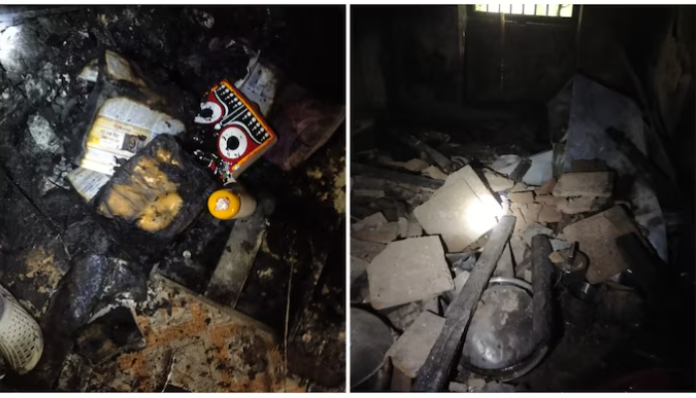 ISKCON temple in Meherpur damaged, idols of gods set on fire.