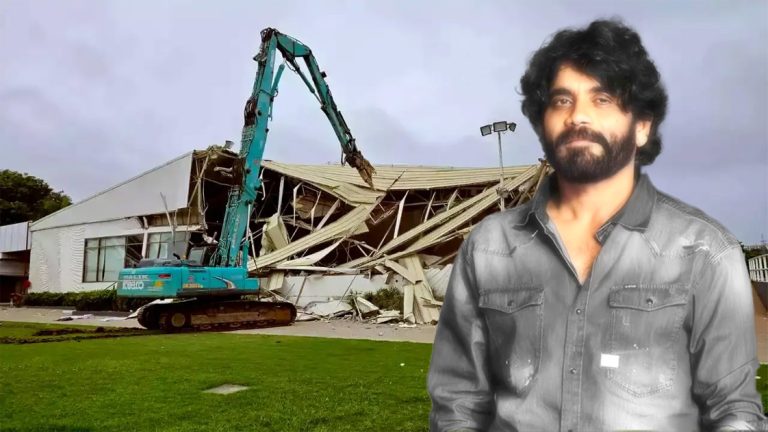 Nagarjuna’s N-Convention Centre in Hyderabad demolished by authorities, the actor to take legal action saying it is on private land and there is stay order against demolition