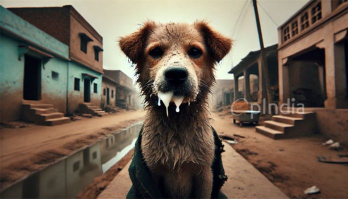 Rabid stray dog attacked 25 people in two villages of Tamil Nadu