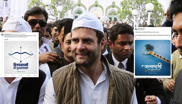 Rahul Gandhi extends greetings on Janmashtami without Lord Krishna’s image: Why has he been avoiding using pictures of Hindu Gods?