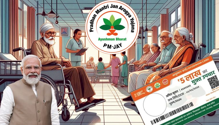 Union cabinet approves free health insurance under Ayushman Bharat for all senior citizens above 70 years of age irrespective of income