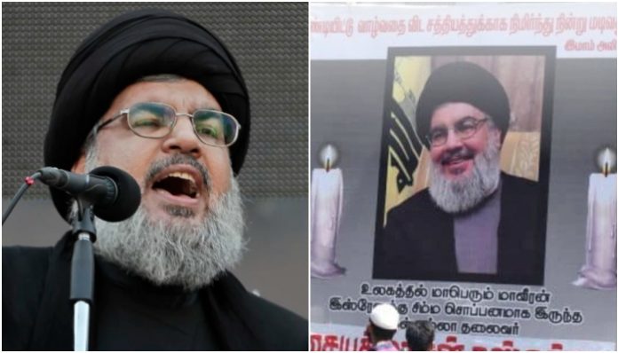 Banners glorifying, expressing solidarity with slain Hezbollah terrorist Hassan Nasrallah put up outside Chennai mosque; Hindu groups condemn