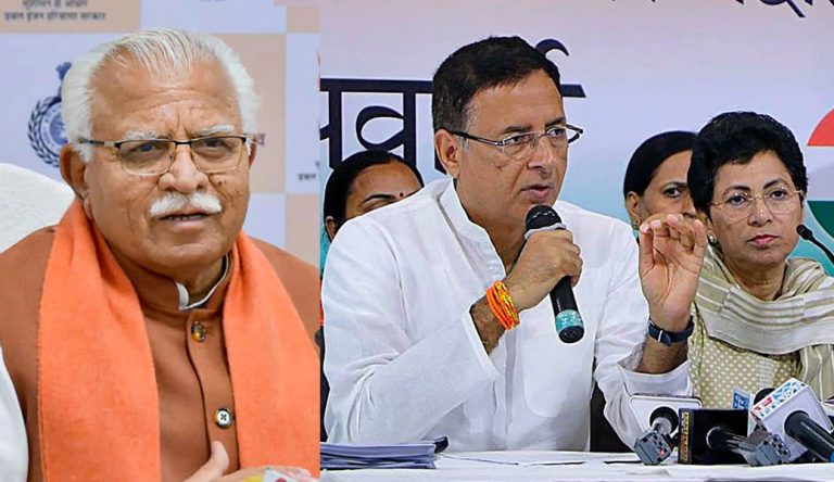 Former Haryana CM Manohar Lal Khattar says possibility of Congress leaders Kumari Selja and Randeep Singh Surjewala joining BJP cannot be ruled out