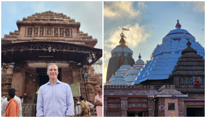 US Ambassador Eric Garcetti at Shri Jagannath Temple Puri