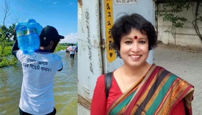‘Make your child anti-India’: Taslima Nasrin shares photo of aid worker wearing shirt with anti-India message in Bangladesh