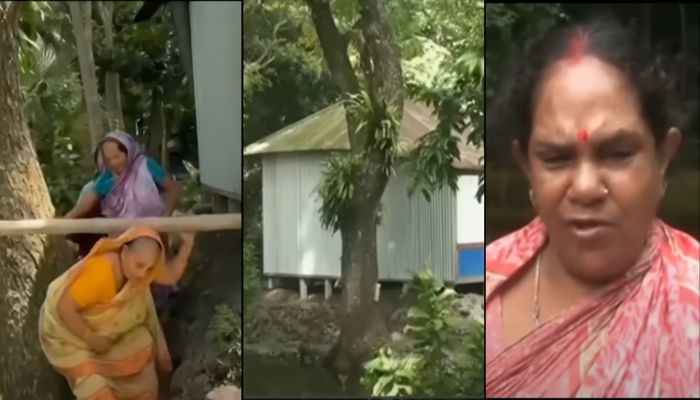 ‘How will we go to the hospital’: Lives of 25 Hindu families in Bangladesh come to a standstill after Sohail builds house in the middle of road