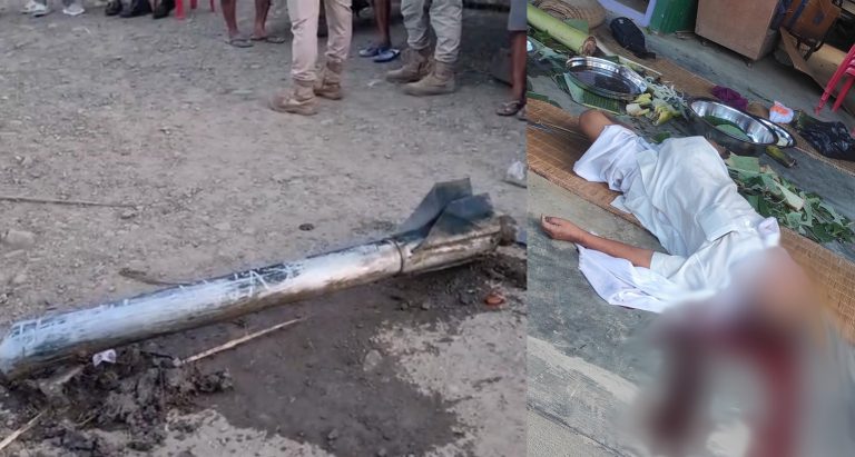 Manipur: After dropping bombs using drones, suspected Kuki terrorists fire long-range rocket at ex-CM’s resident near INA museum in Moirang, elderly priest killed
