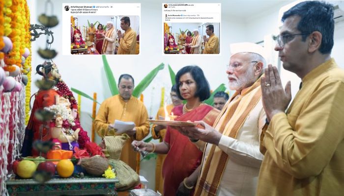 Yes to Iftar party by PM, but ‘democracy in danger’ by Ganesh Puja: Left-liberal gang in meltdown after PM Modi visits CJI Chandrachud’s house for Ganpati Puja