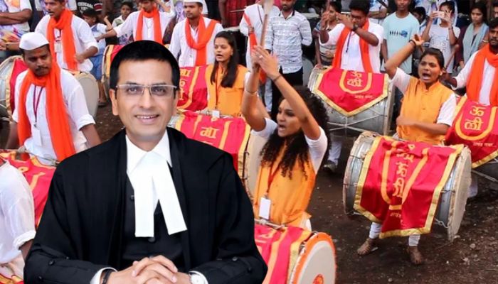 CJI DY Chandrachud led bench allows Dhol Tasha celebration in Pune during Ganpati Visarjan, overturns NGT order that put restrictions
