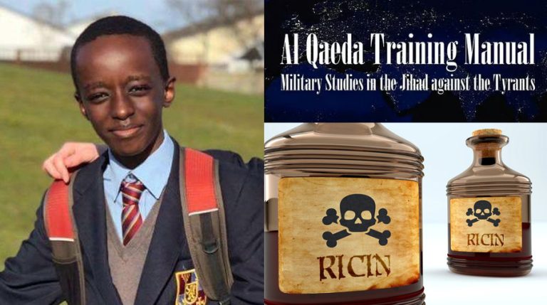 England: Teenager who killed 3 kids and injured others charged with terrorism after police recover Al-Qaeda training module and biological weapon from his house