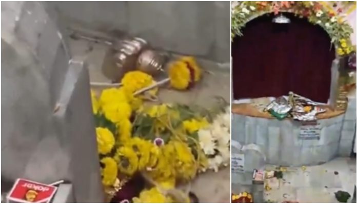 Hyderabad: Muthyalamma temple idol vandalized, enraged Hindu turn one to police, launch protest demanding action
