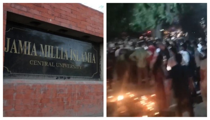Muslim students at Jamia Millia Islamia University disrupt Diwali celebration event on campus, chant ‘Allahu Akbar’ and ‘Palestine Zindabad’ slogans
