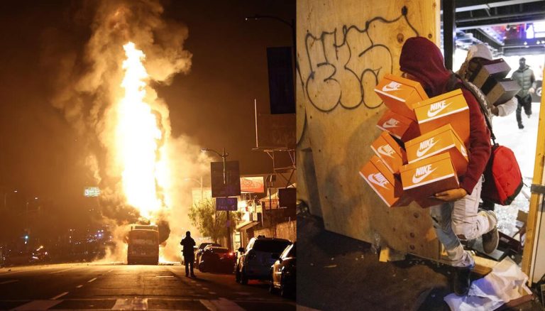 Los Angeles Dodgers wins World Series defeating NY Yankees, fans celebrate by burning bus, looting stores, clashing with cops