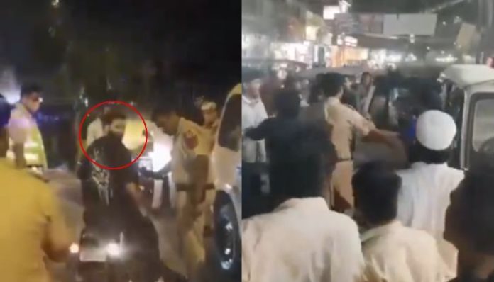 Delhi: Asif and his father Riyazuddin attack police officers, punch SHO in the face