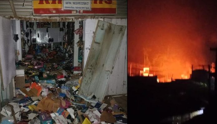 Tripura: Muslim mob goes berserk after claiming assault from Durga Puja organisers for refusing to pay chanda, police bring situation under control