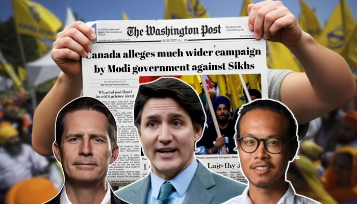 The Washington Post published allegations against India, involving Home Minister Amit Shah, despite lacking substantial evidence, in a politically motivated move orchestrated by the Canadian government.