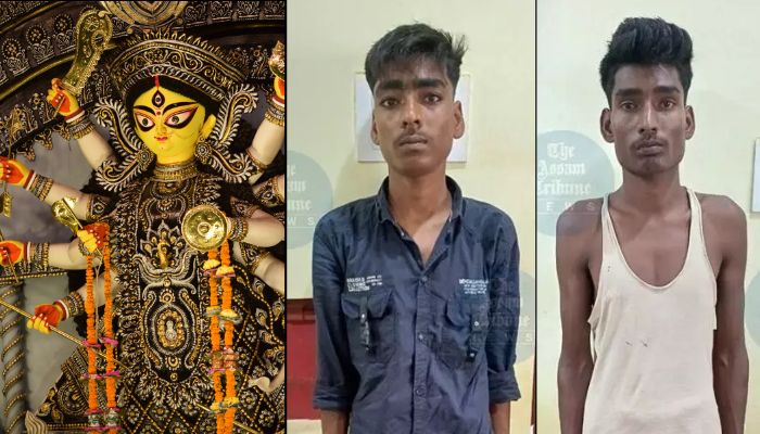 Assam: Abdul and other madrassa students desecrate idol of Goddess Durga, police arrest accused