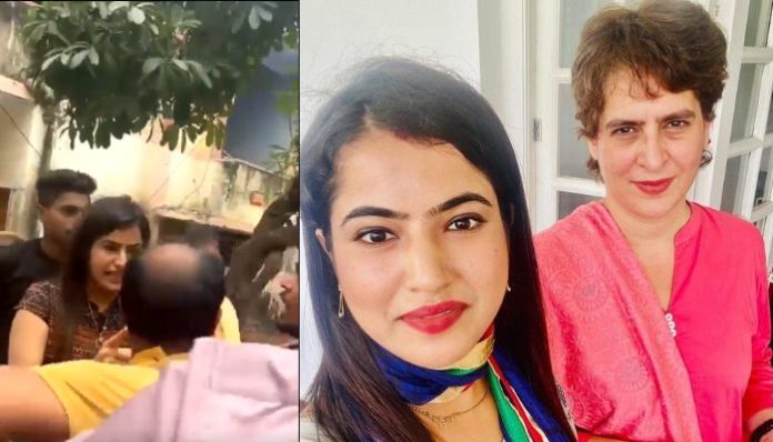 Meet Roshni Kushal Jaiswal: Absconding Congress leader assaults a BJP worker in viral video, plays victim card after court issues warrant
