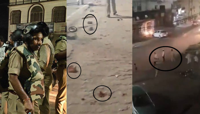 Uttar Pradesh: Islamists go on a rampage against Mahant Narsinghanand’s remarks in Bulandshahr after Friday Namaz , pelt stones at the police