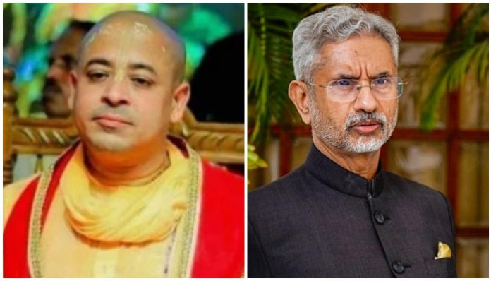MEA response on monk Chinmoy Krishna Das arrest