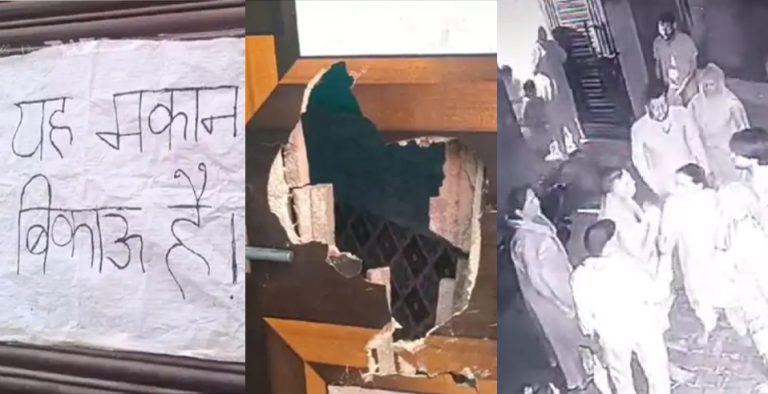 Faridabad: Muslim mob attacks Hindu family for bursting firecrackers on Diwali, molests young girl, victim family puts up ‘house for sale’ poster