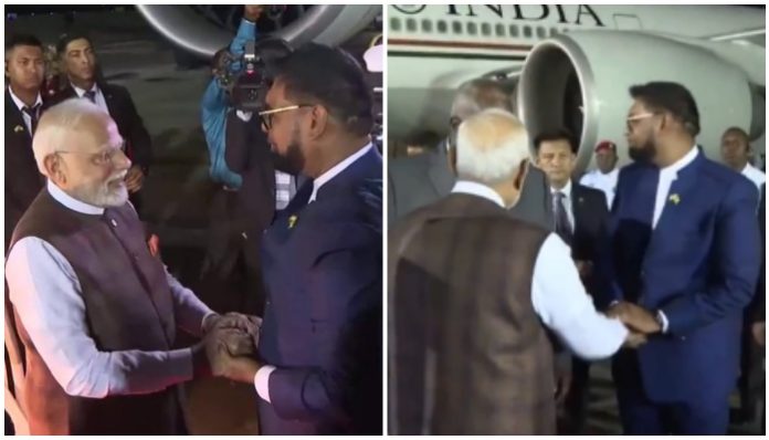 PM Modi with Guyana President Irfaan Ali