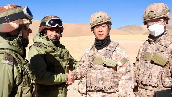 Indian troops Demchok China