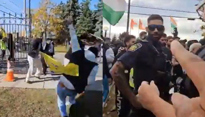 Khalistani elements attacked Hindu devotees at Hindu Sabha Temple in Brampton