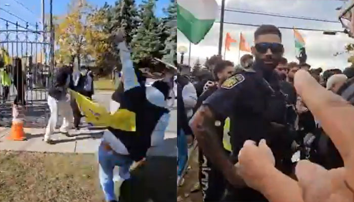 Khalistani elements attacked Hindu devotees at Hindu Sabha Temple in Brampton